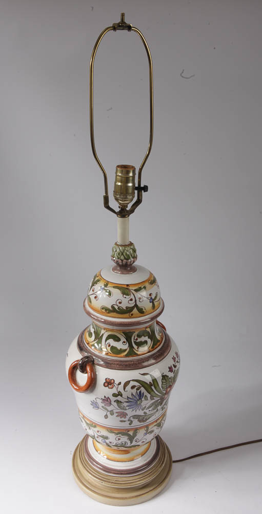 Hand Painted Ceramic Table Lamp
