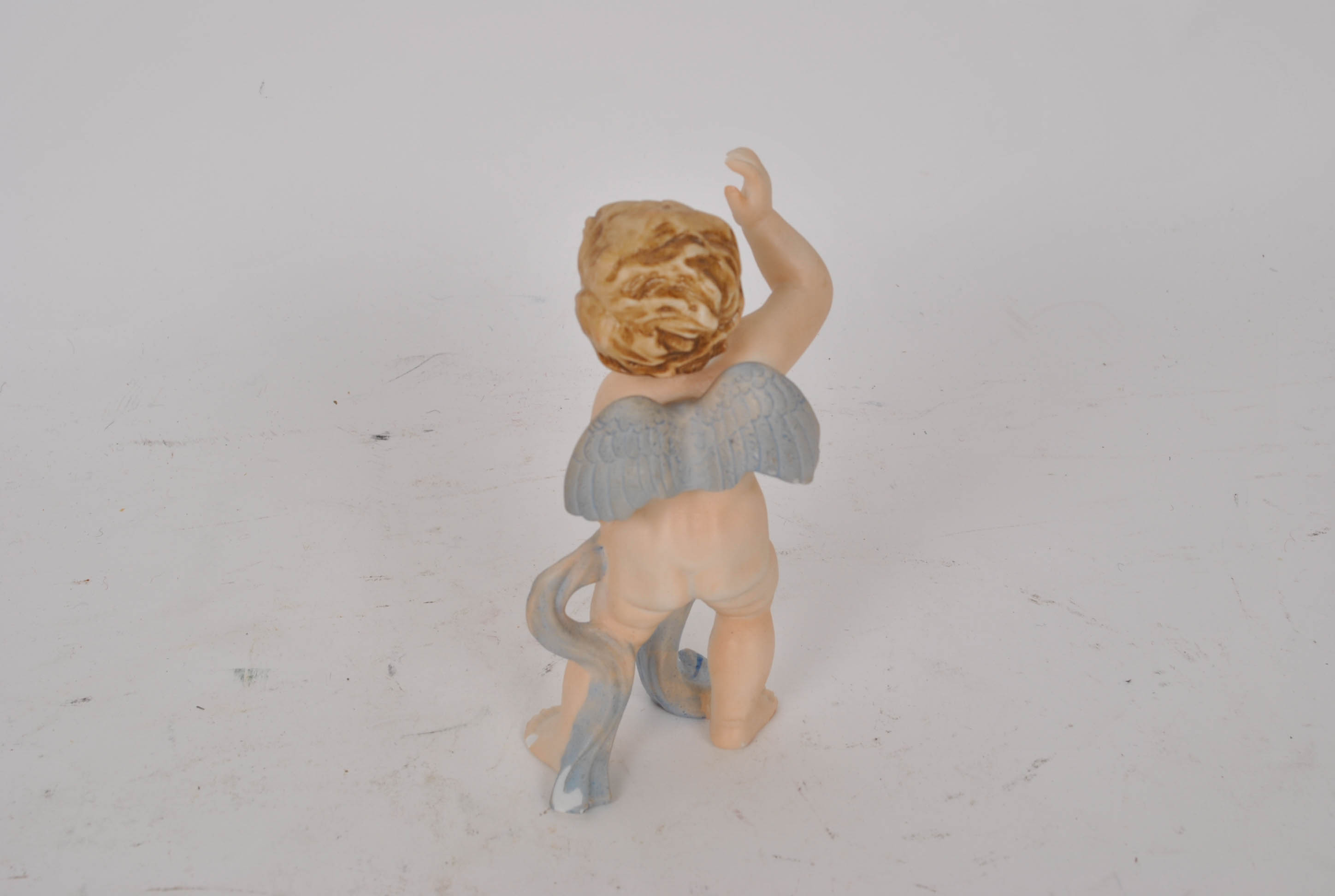 Hull Pottery Dish and Occupied Japan Bisque Cupid