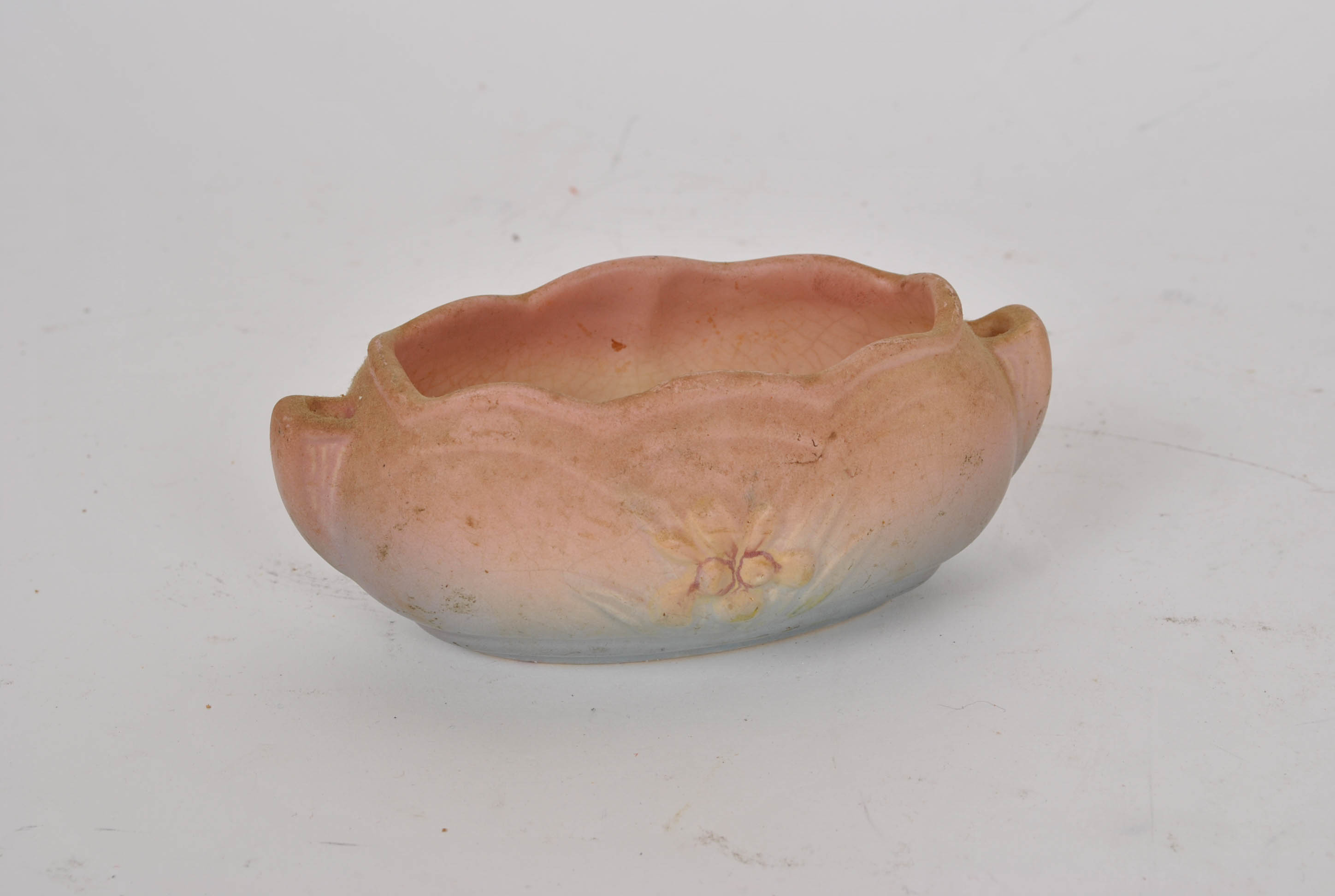 Hull Pottery Dish and Occupied Japan Bisque Cupid