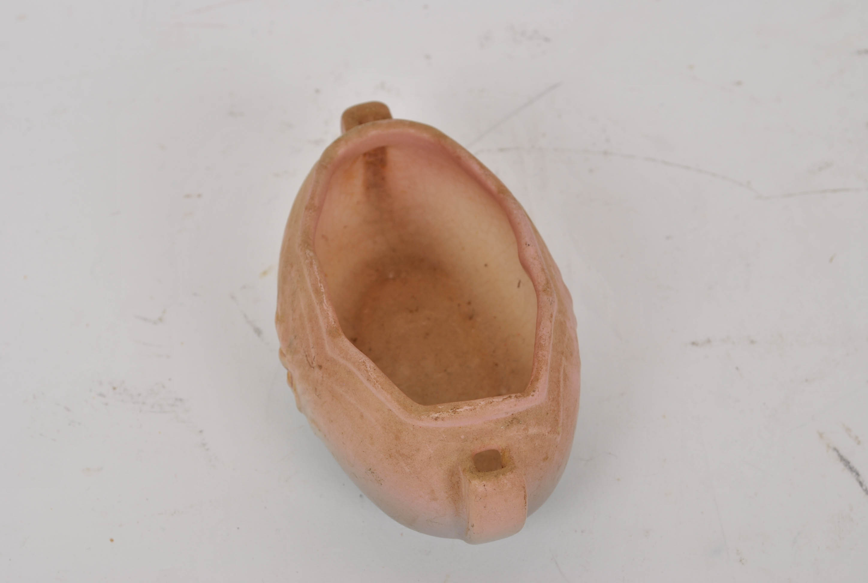 Hull Pottery Dish and Occupied Japan Bisque Cupid