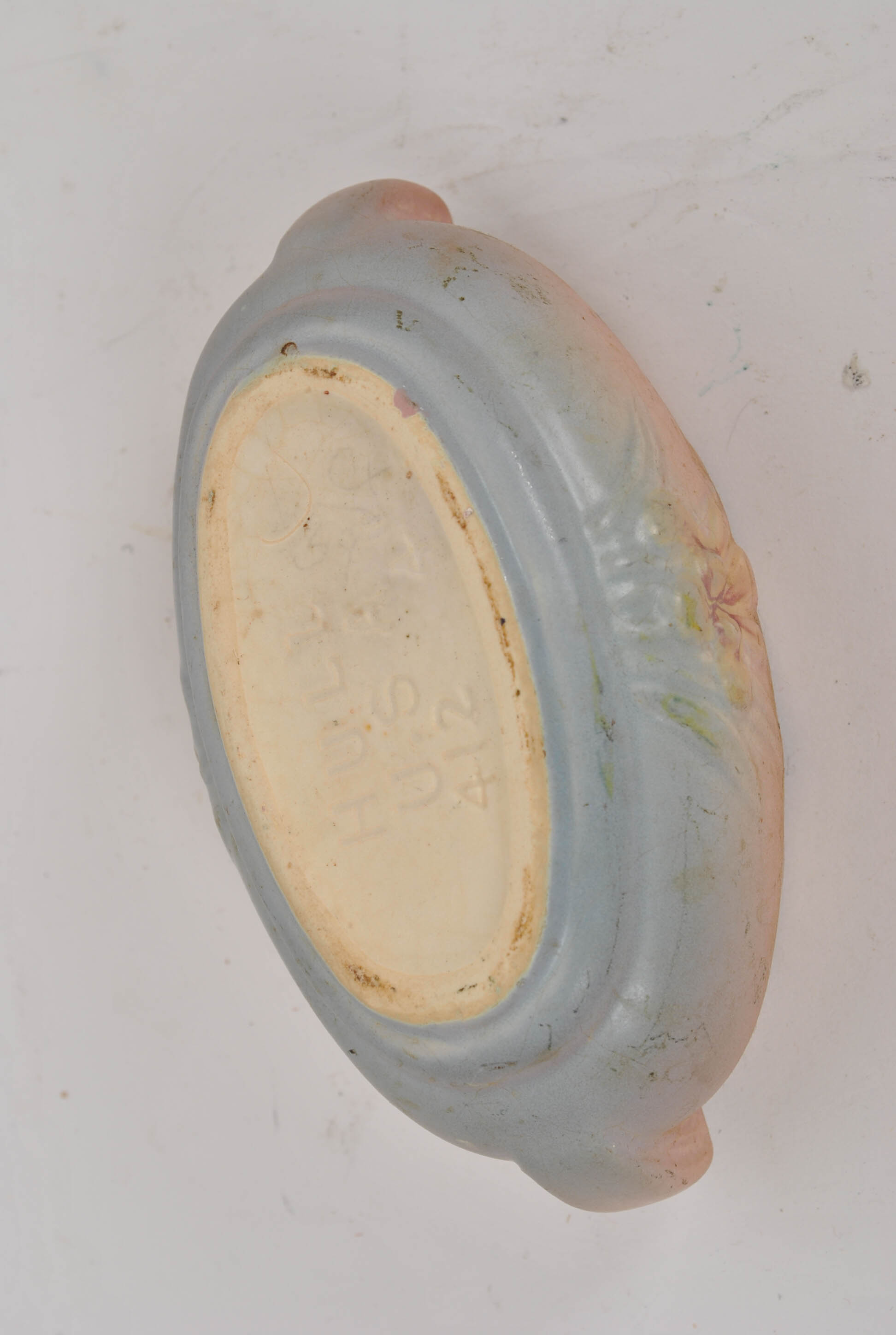 Hull Pottery Dish and Occupied Japan Bisque Cupid