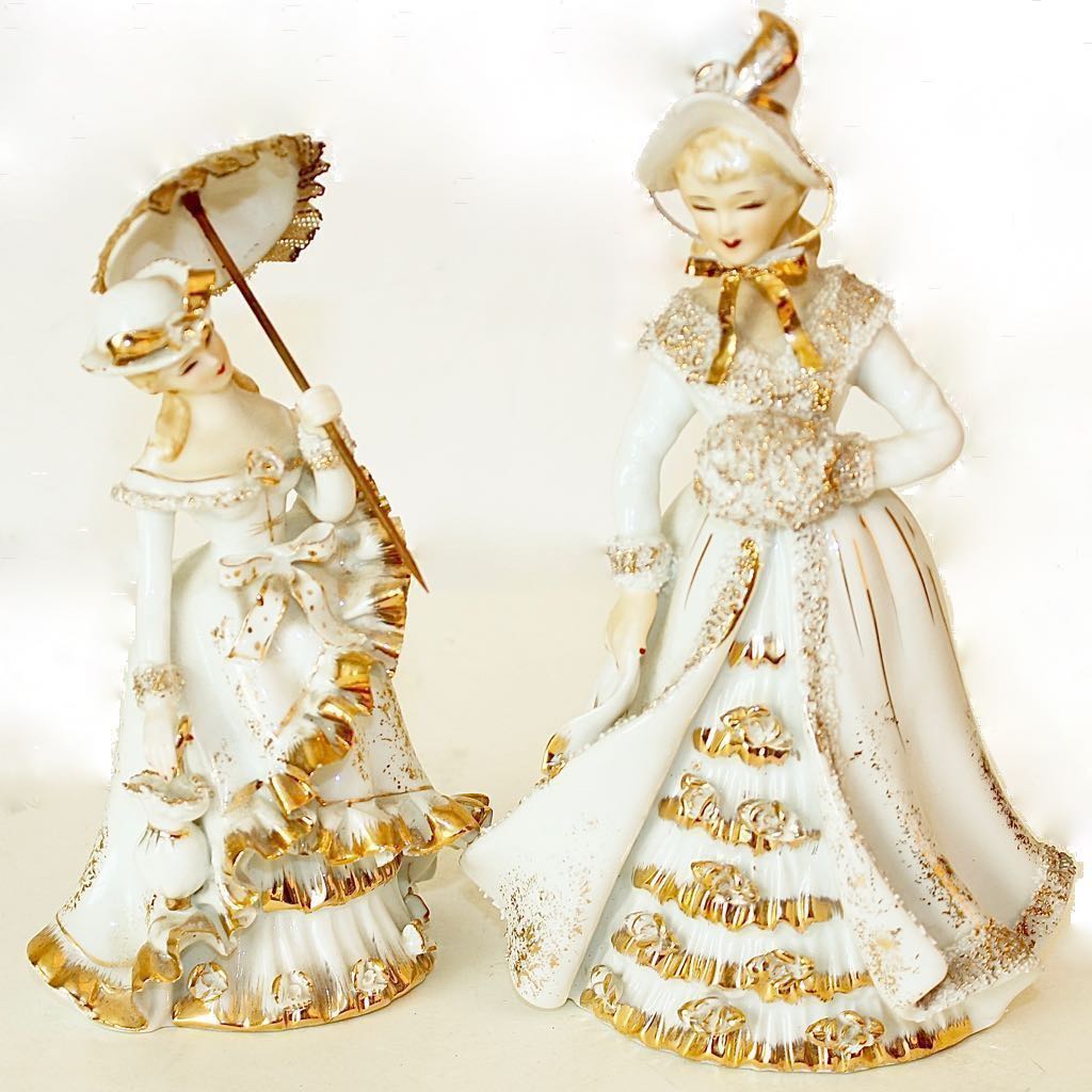Lefton Hand Painted China Figurines