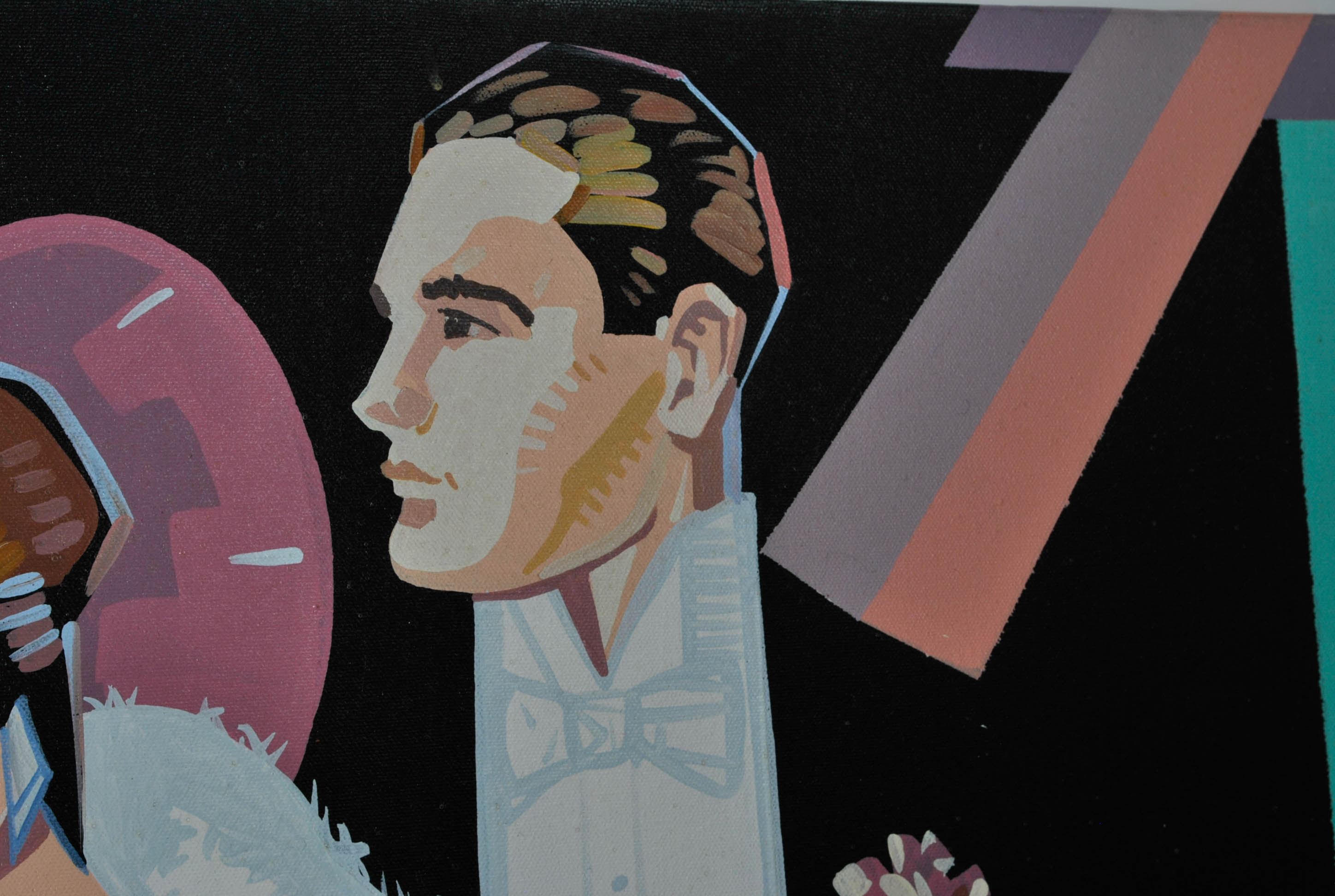 Oil on Canvas Modern Man and Woman