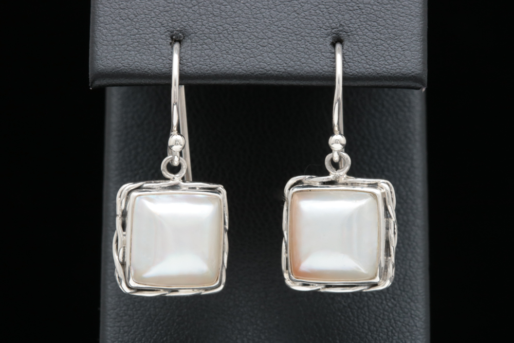 Sterling Silver and Pearl Earrings