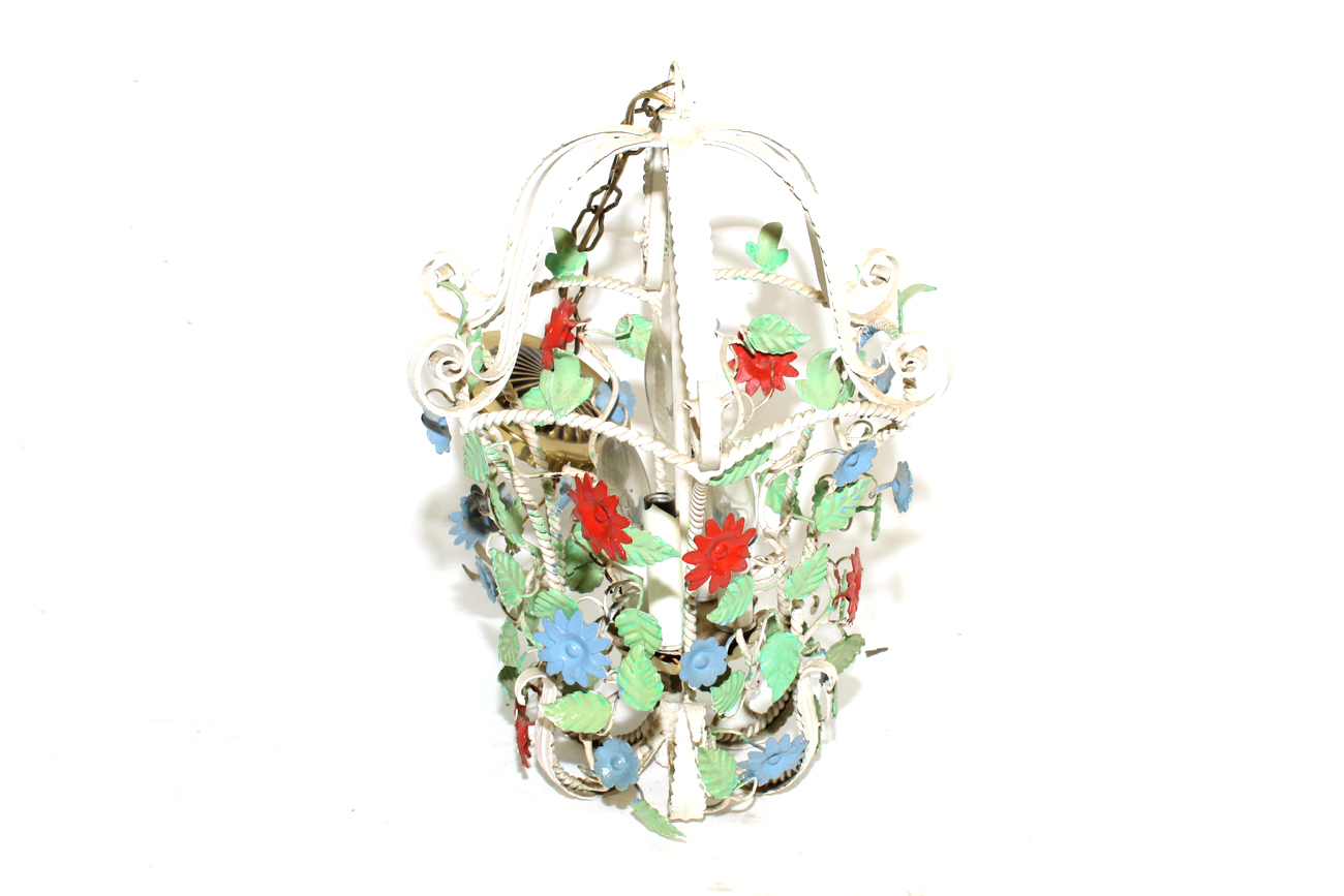 Shabby Chic Floral Ceiling Light Fixture