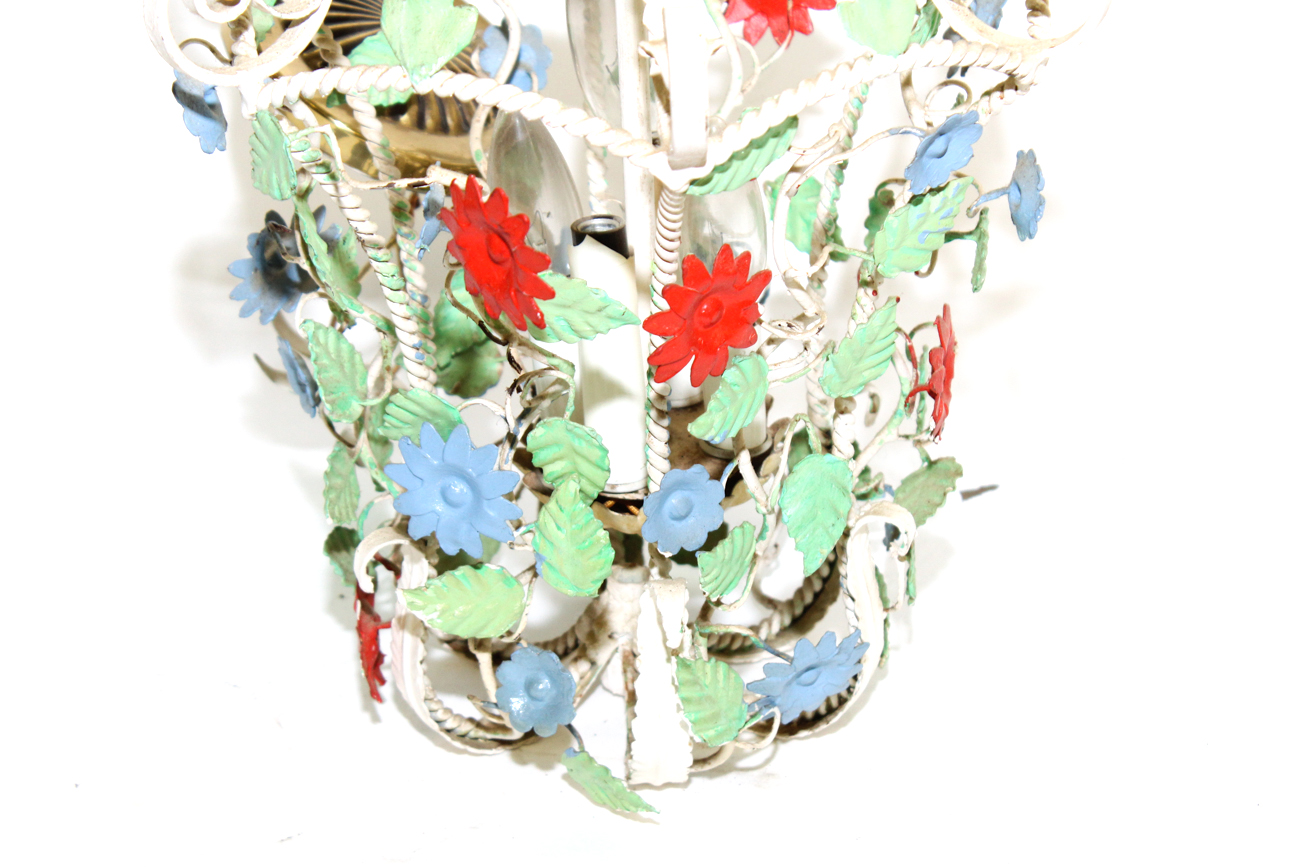 Shabby Chic Floral Ceiling Light Fixture