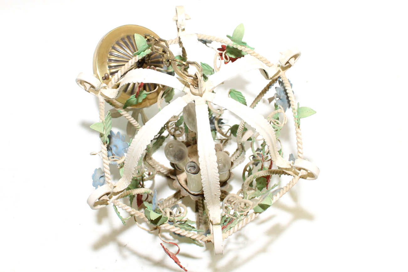 Shabby Chic Floral Ceiling Light Fixture