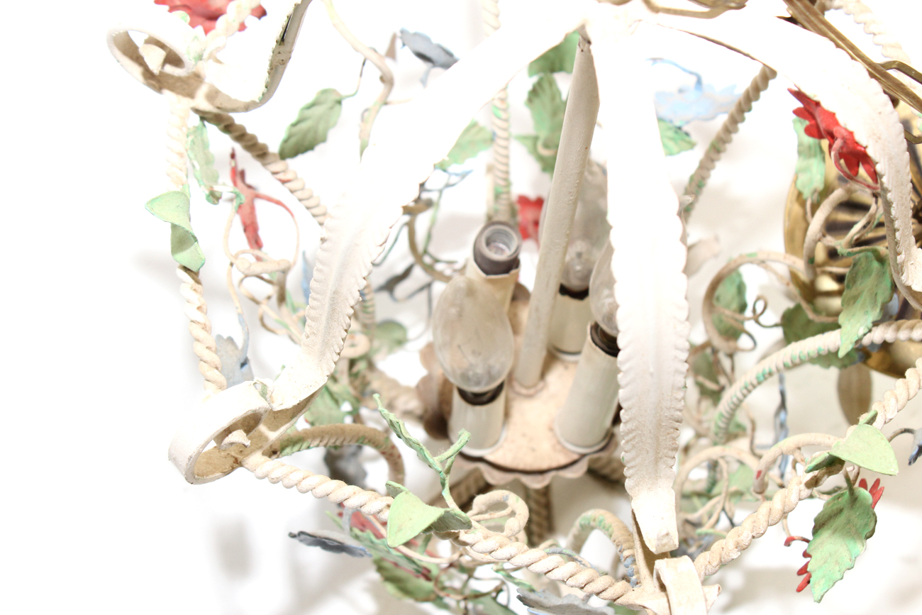 Shabby Chic Floral Ceiling Light Fixture