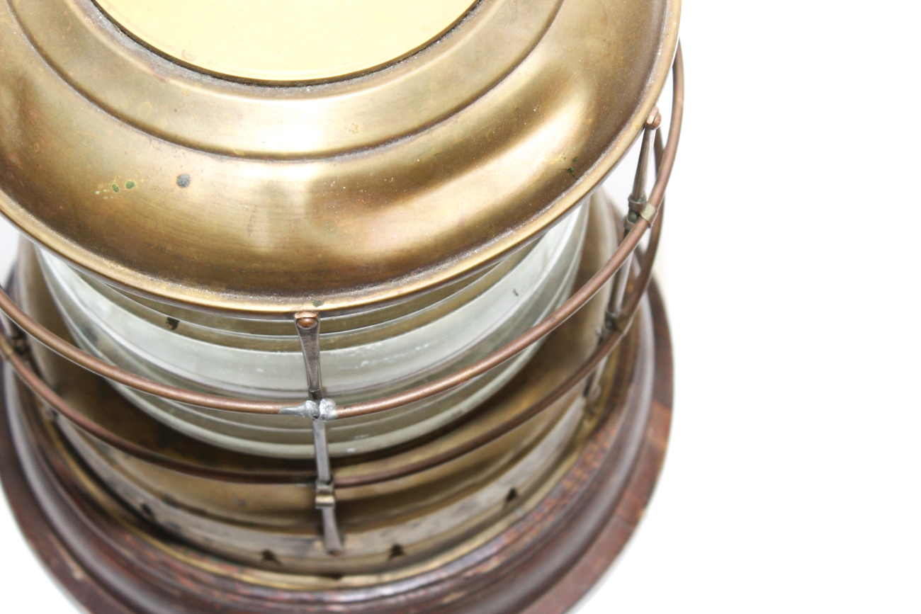 Repurposed Ship Lantern Table Lamp