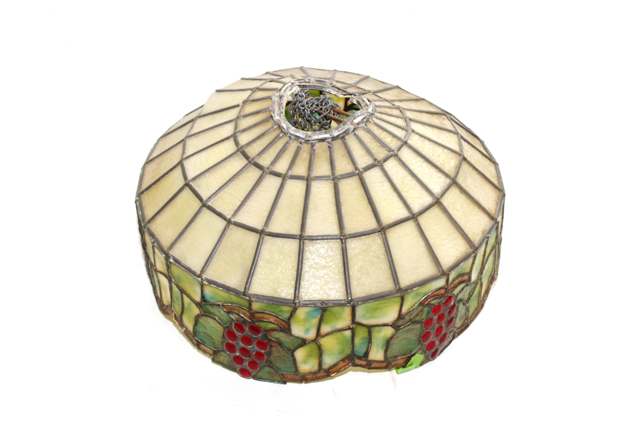 Grape Slag Glass Light Cover