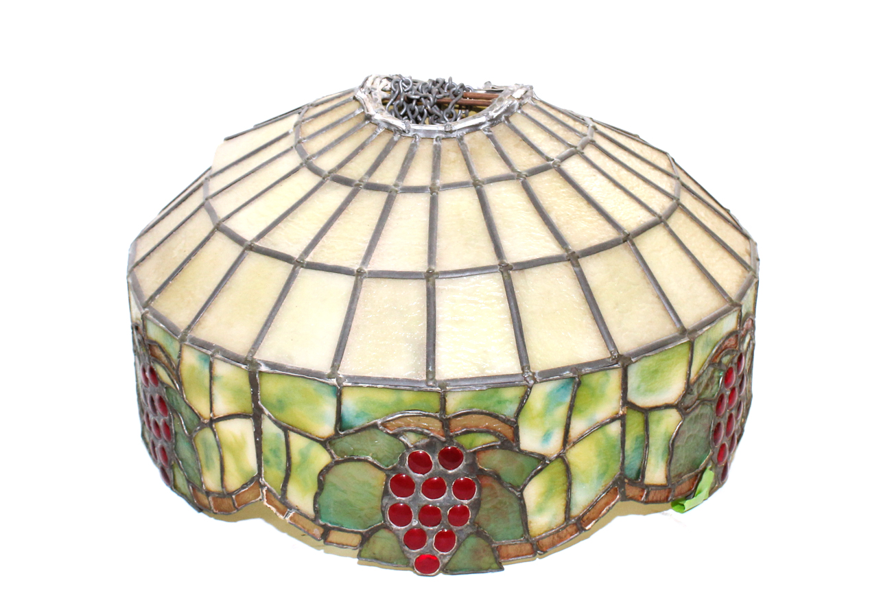 Grape Slag Glass Light Cover