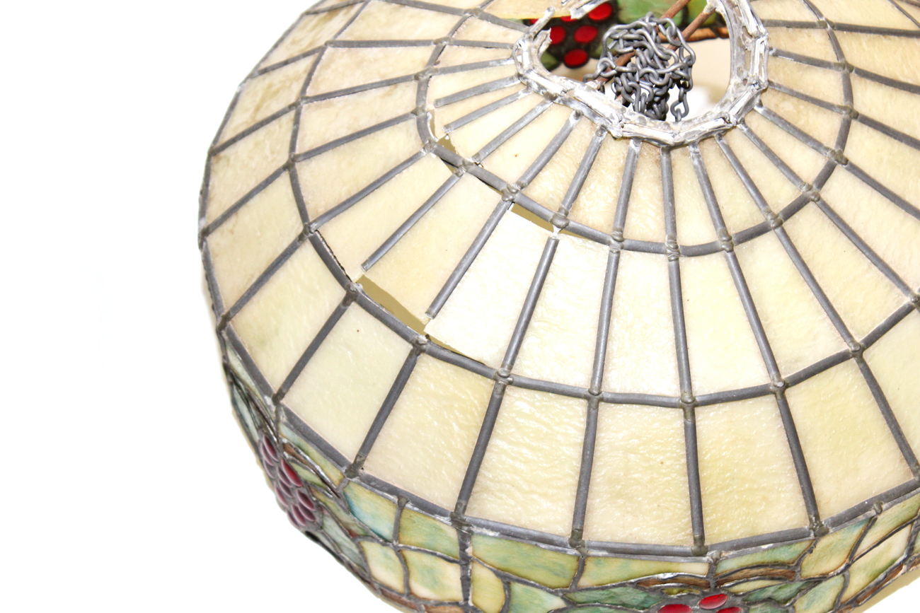 Grape Slag Glass Light Cover