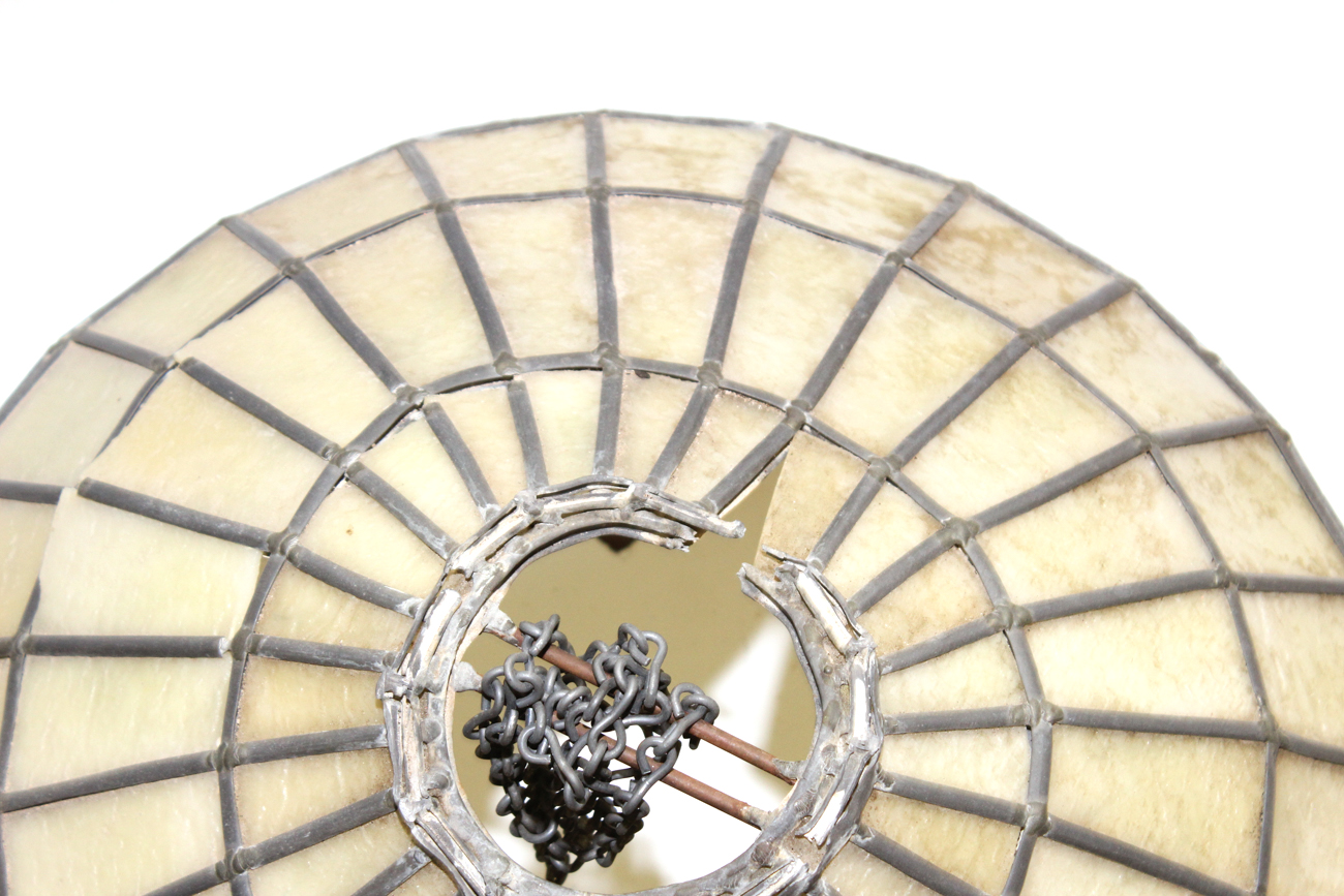 Grape Slag Glass Light Cover