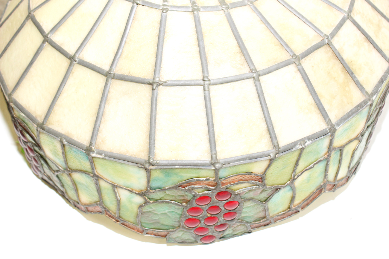 Grape Slag Glass Light Cover