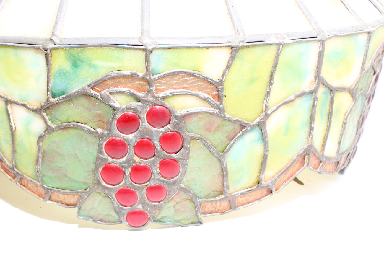 Grape Slag Glass Light Cover