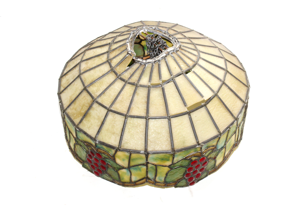 Grape Slag Glass Light Cover