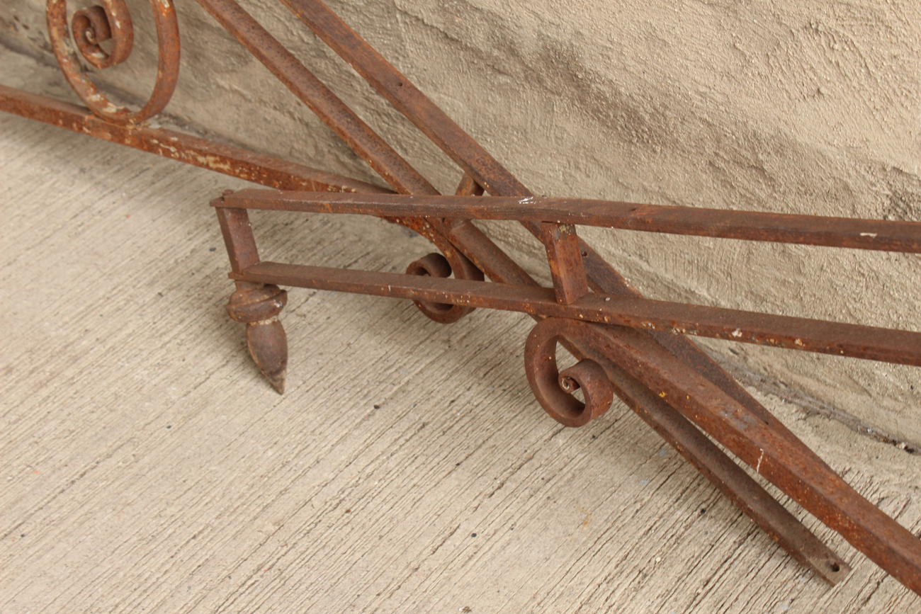 Angled Wrought Iron Porch Railings