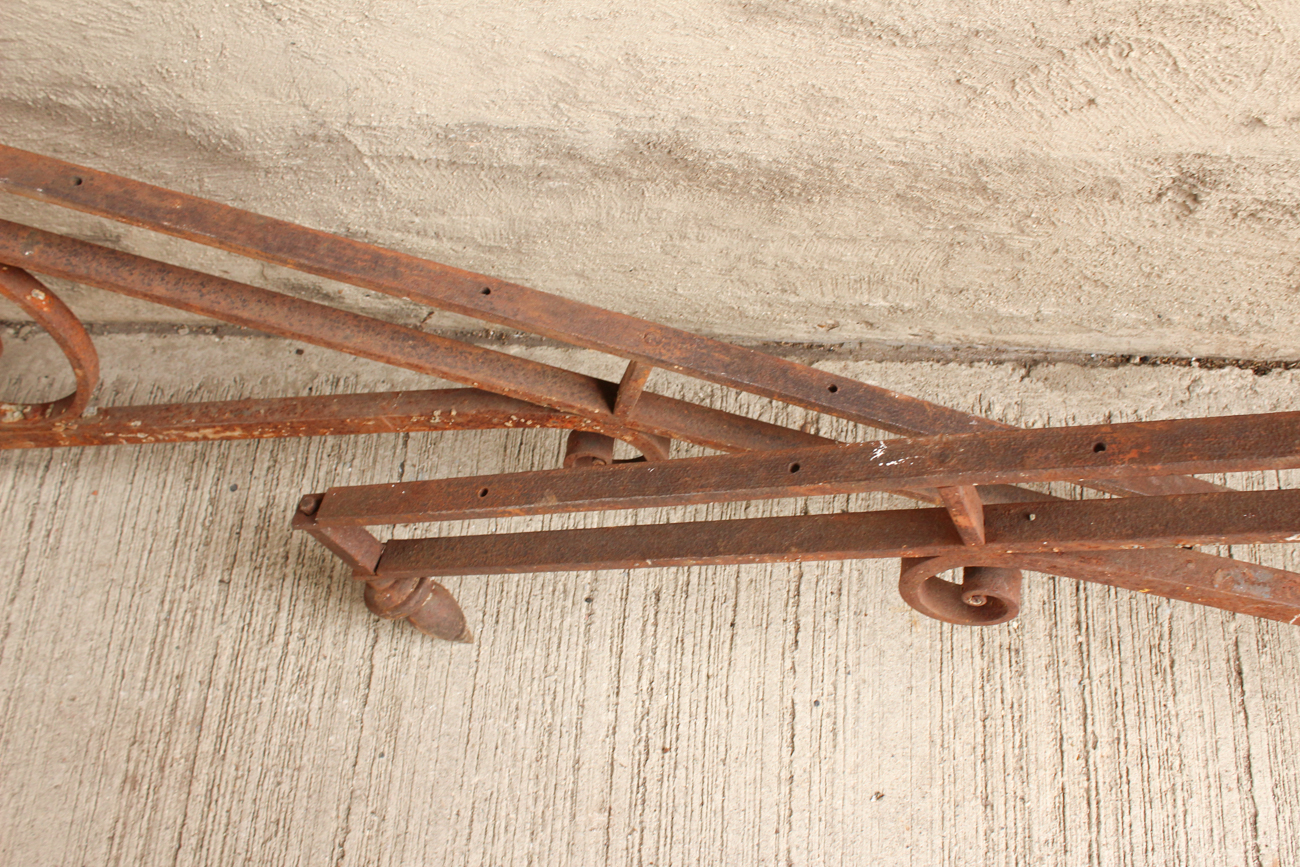 Angled Wrought Iron Porch Railings