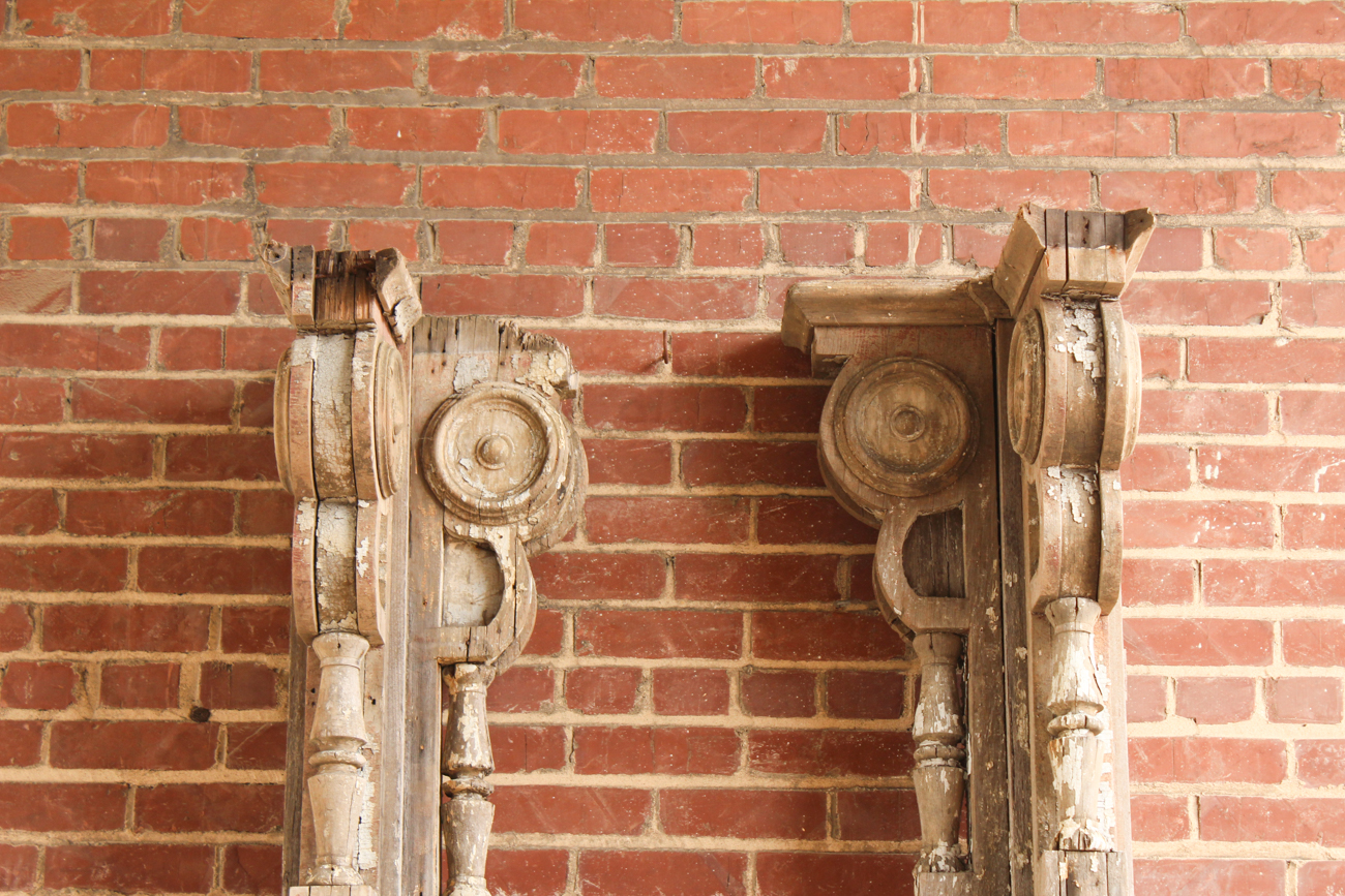 Antique Wooden Porch Columns