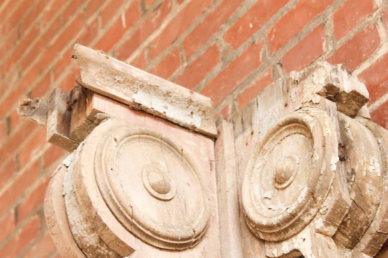 Antique Wooden Porch Columns