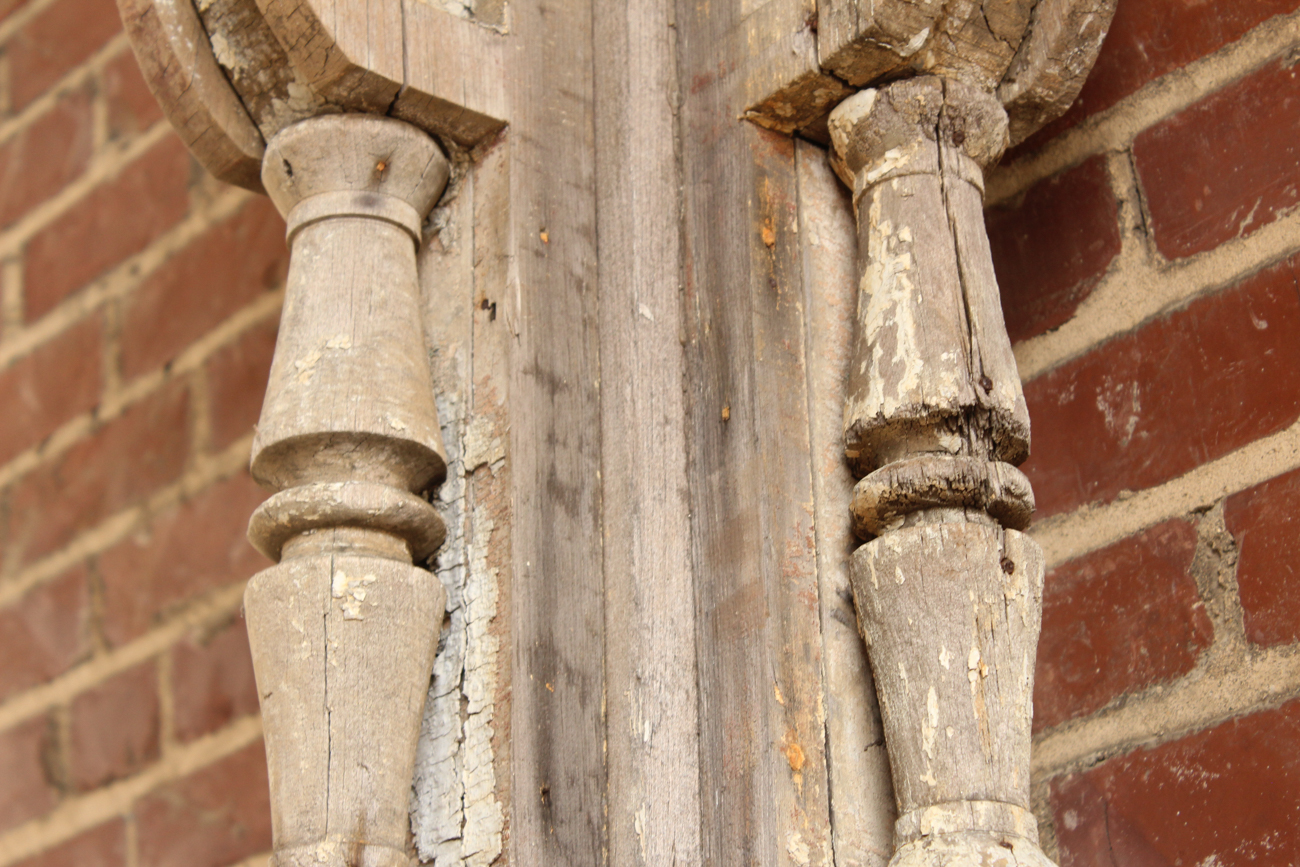Antique Wooden Porch Columns