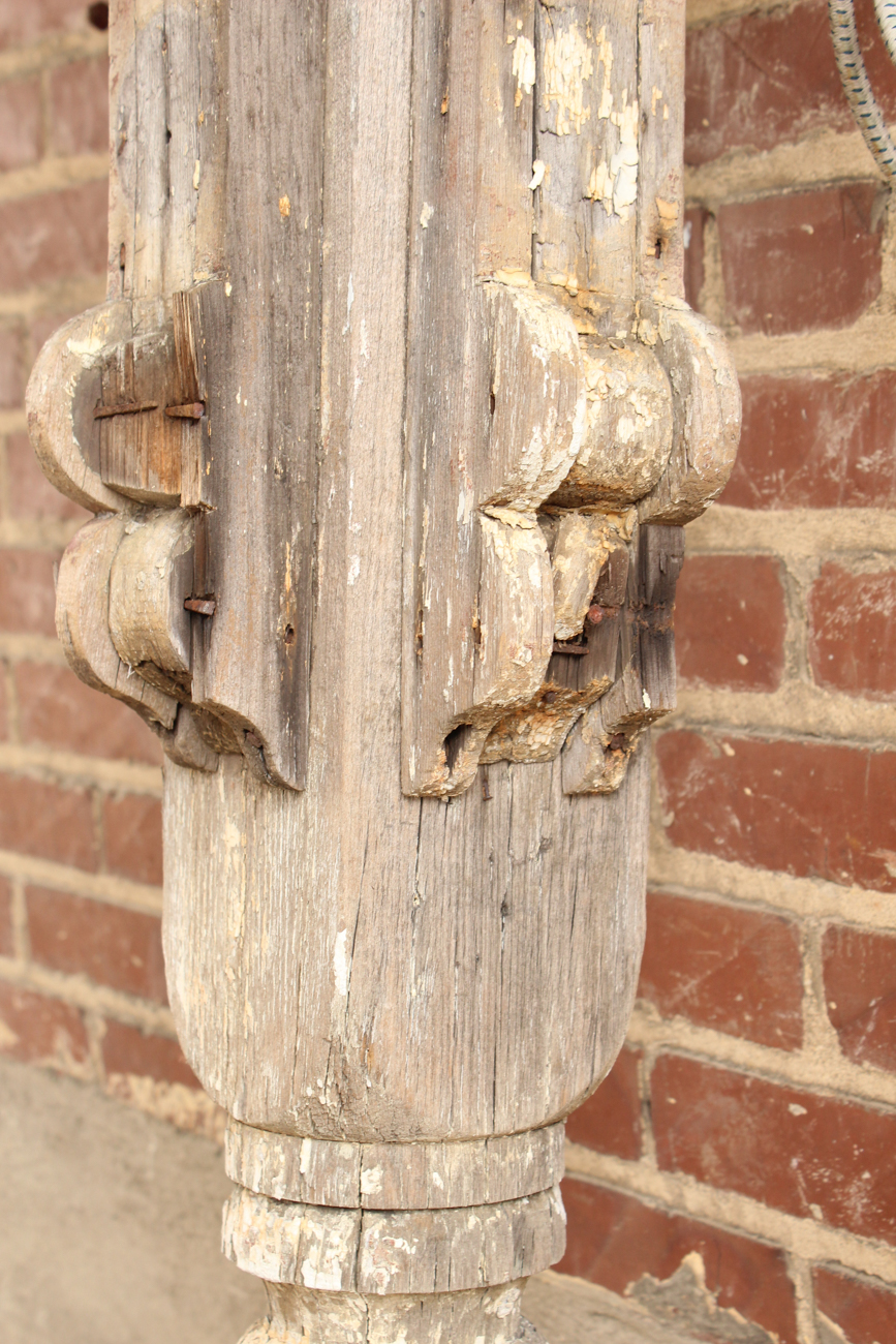 Antique Wooden Porch Columns
