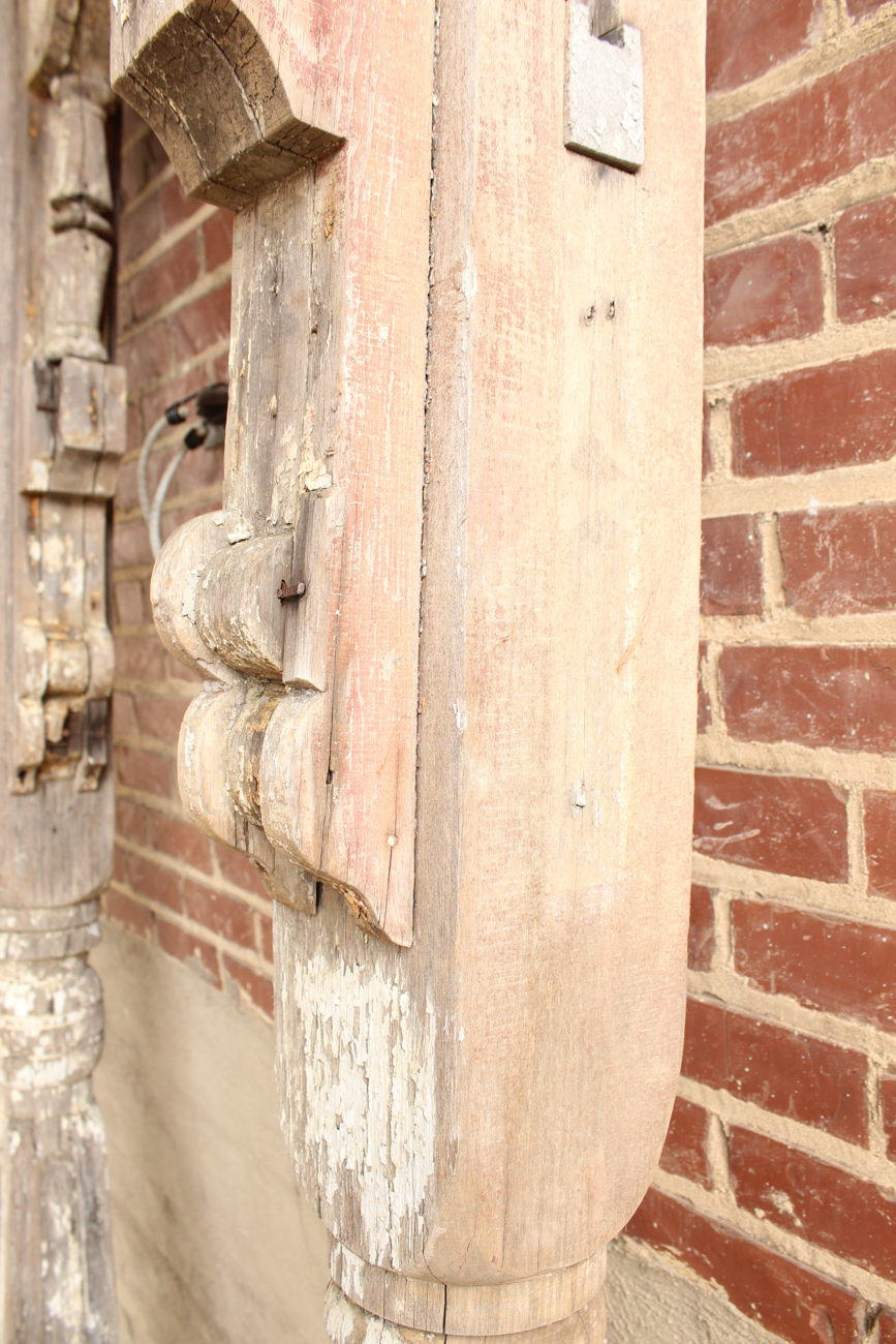 Antique Wooden Porch Columns