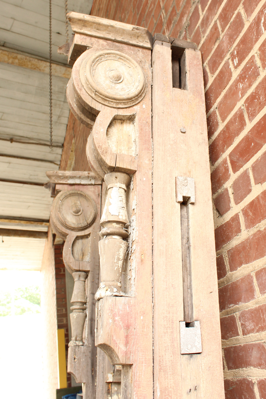 Antique Wooden Porch Columns