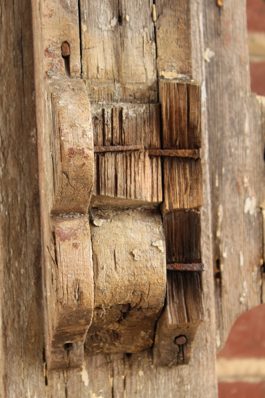 Antique Wooden Porch Columns