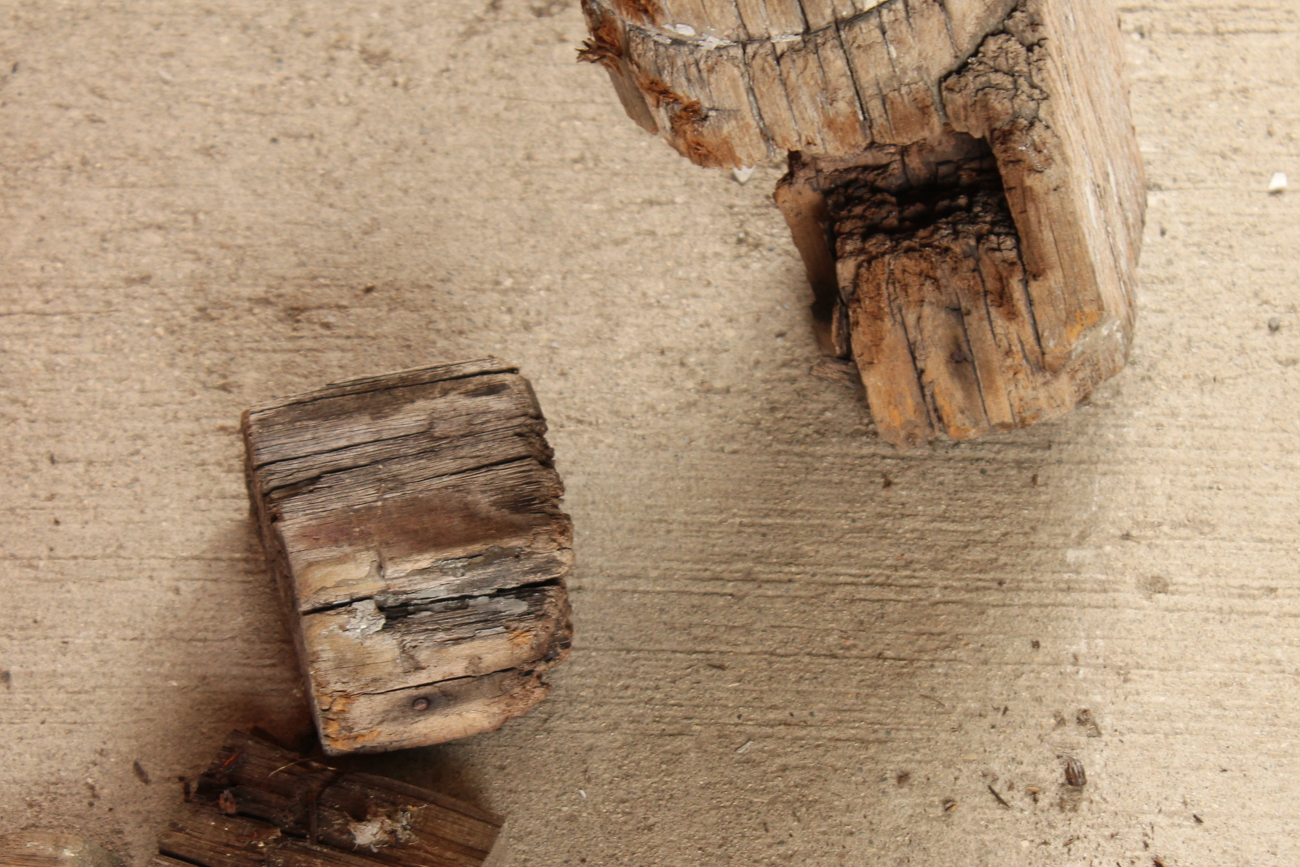 Antique Wooden Porch Columns