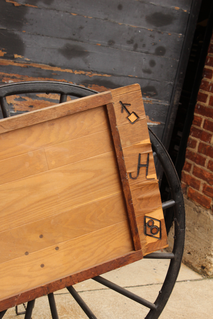 Pair of Wagon Wheel Restaurant Menu Holders Movie Props