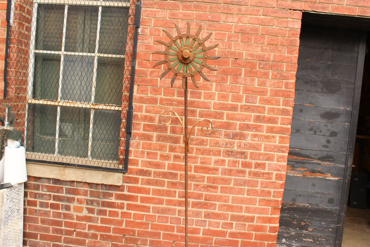 Lawn Ornaments Created from Antique Farm Equipment