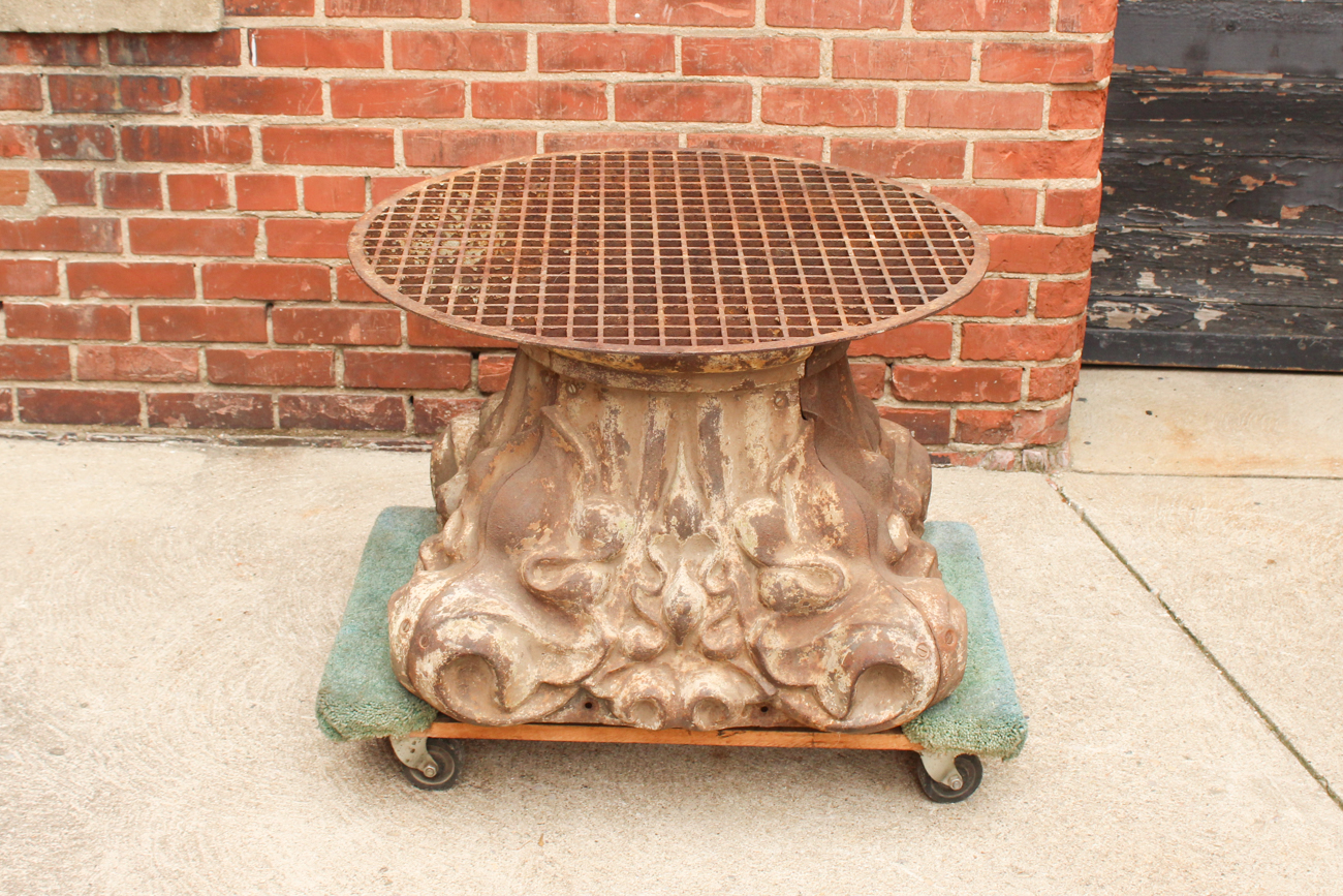 Very Large Cast Iron Column Base