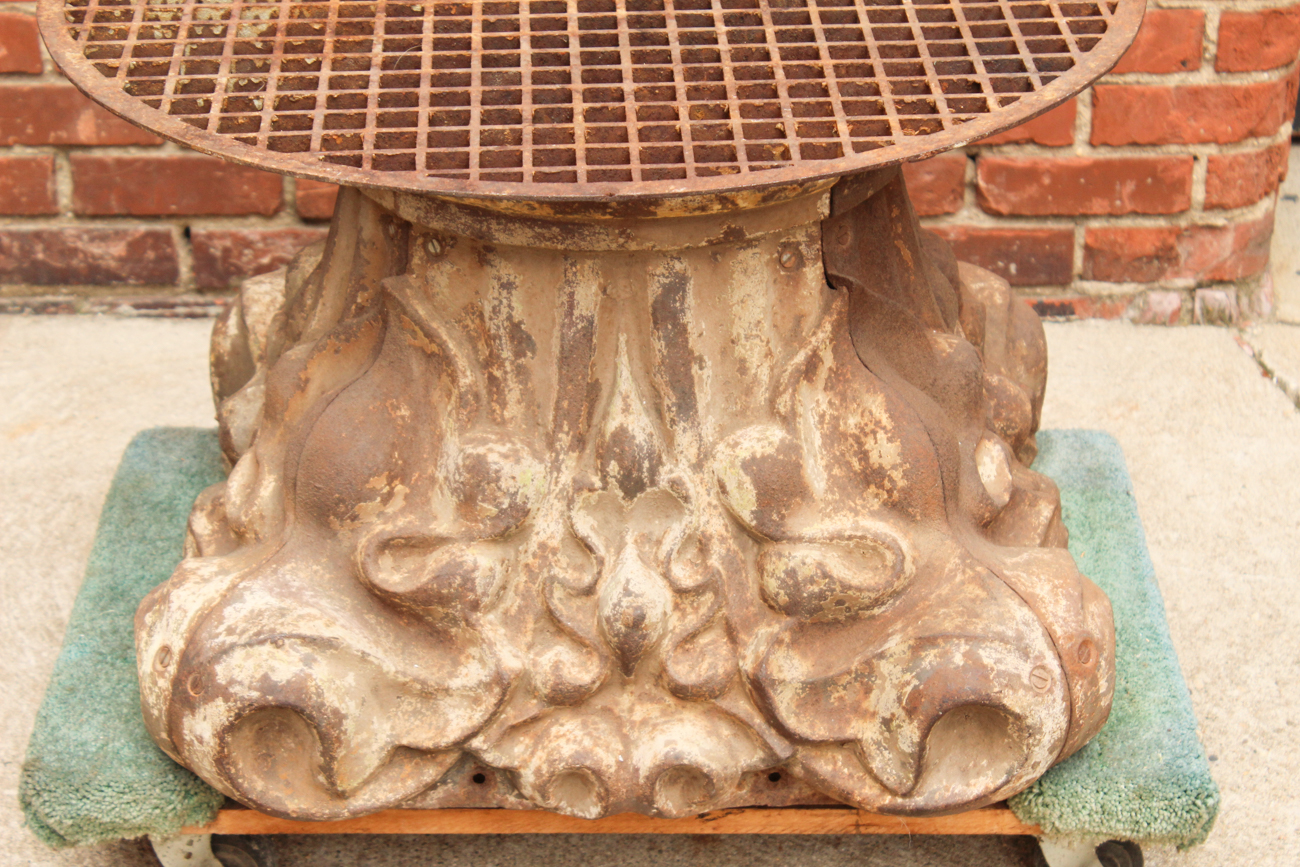 Very Large Cast Iron Column Base