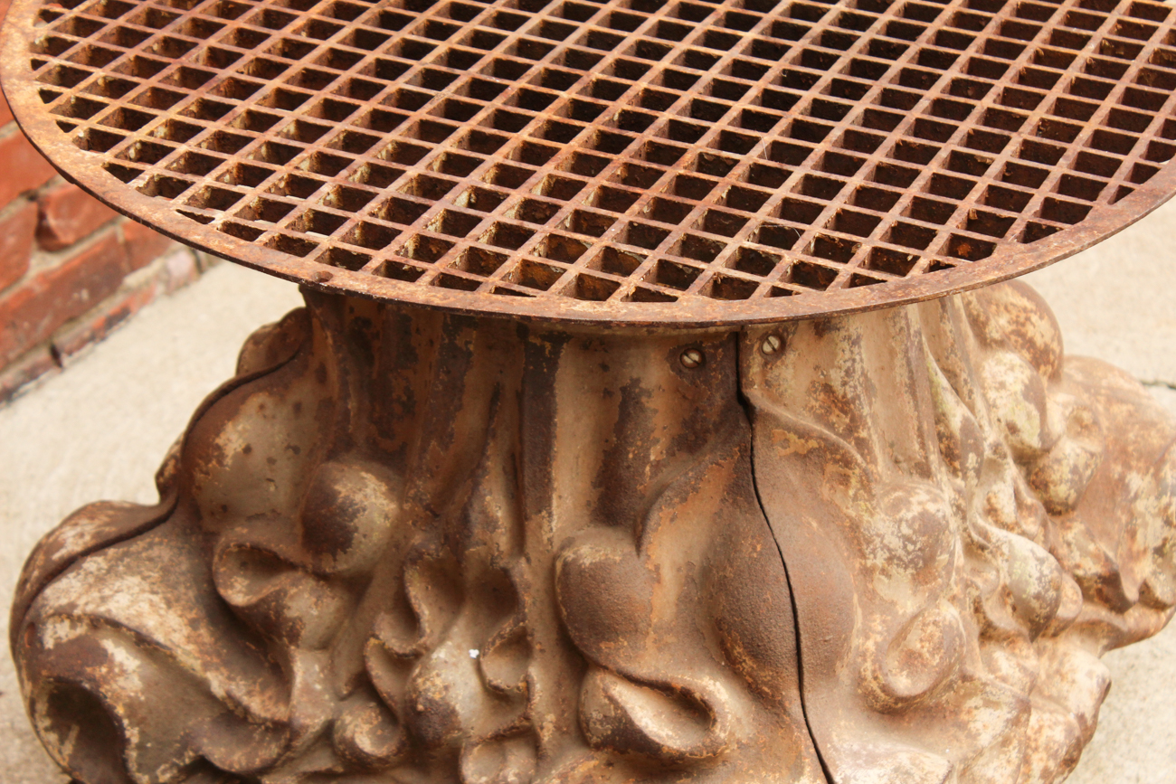 Very Large Cast Iron Column Base