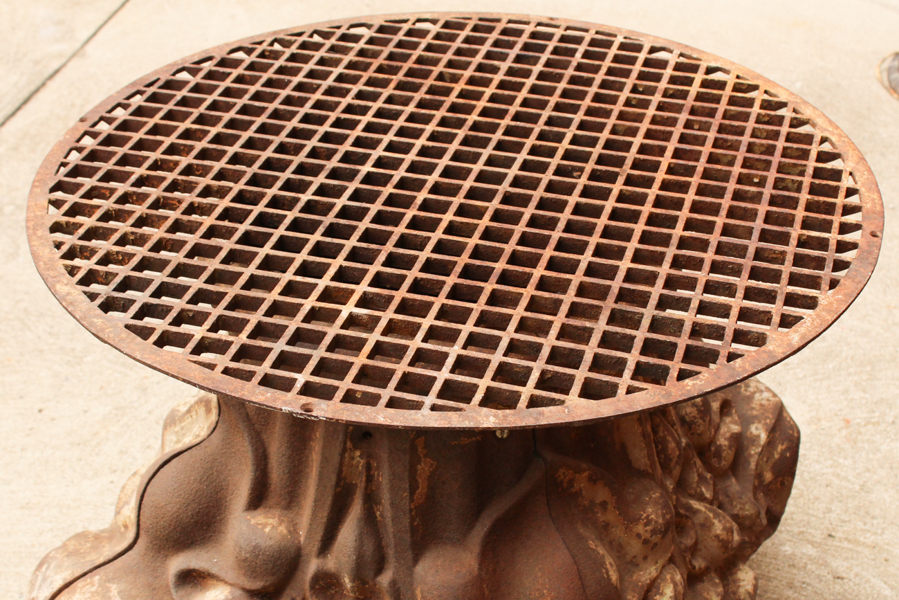 Very Large Cast Iron Column Base