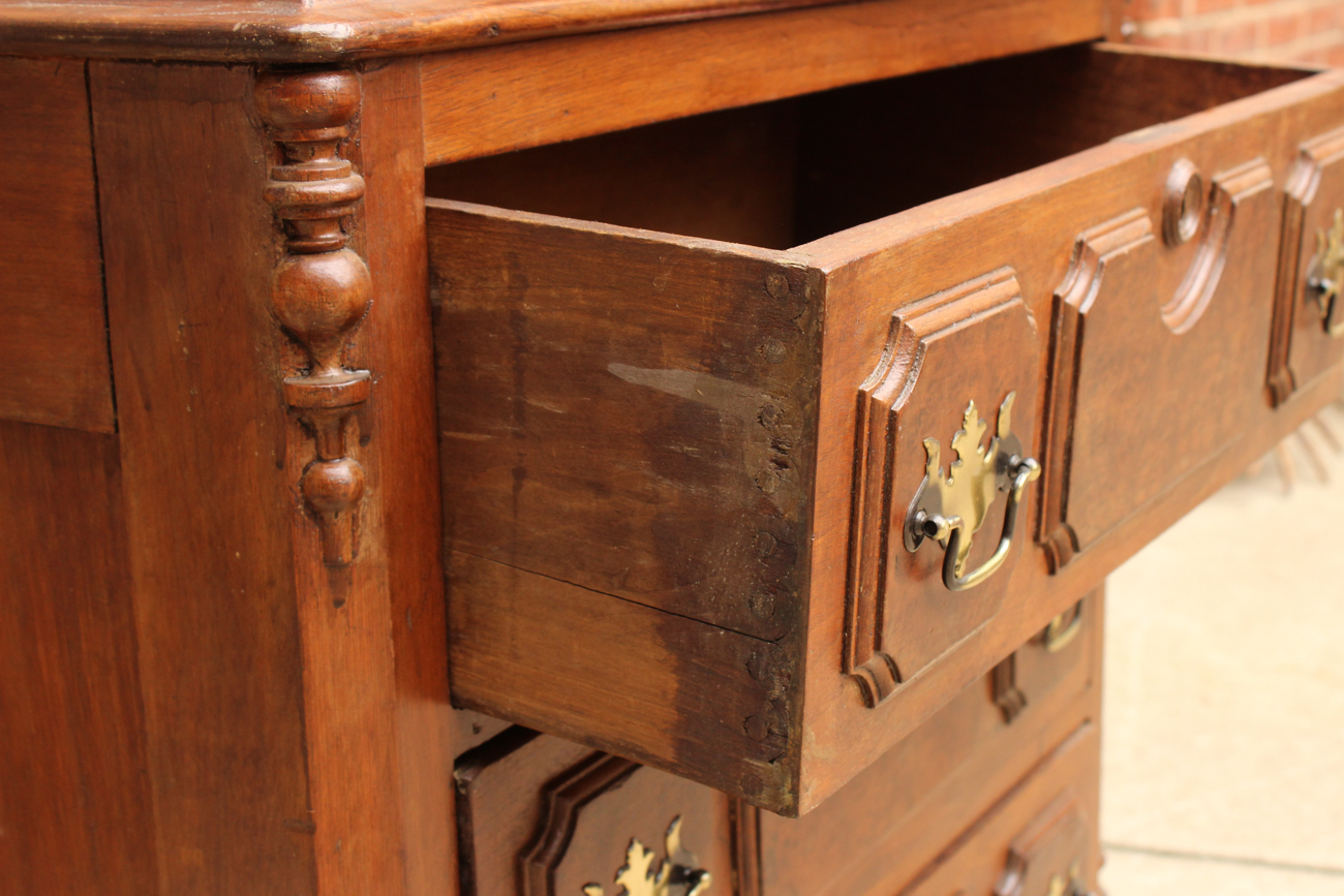 Early 20th Century Walnut and Burl Wash Stand.