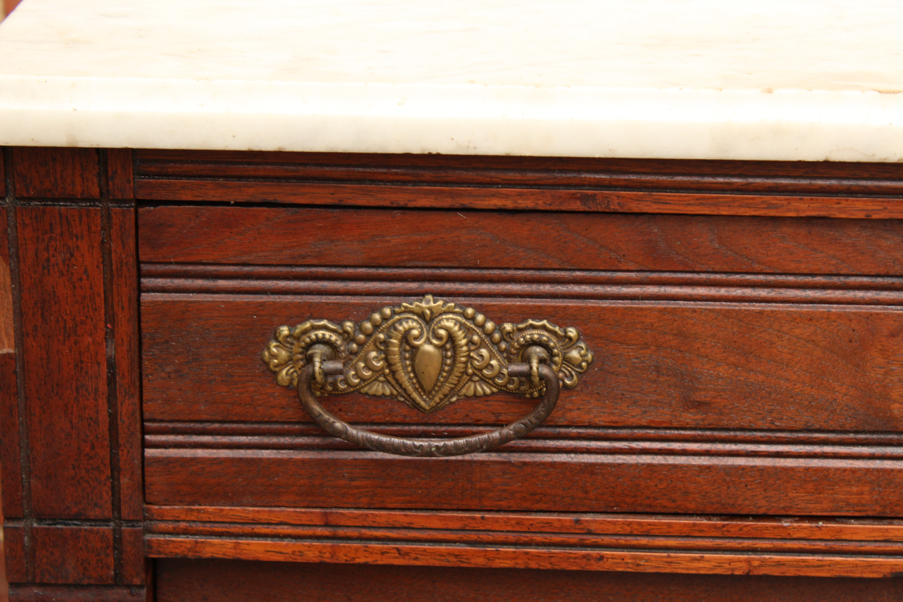 Antique Eastlake Marble Wash Stand