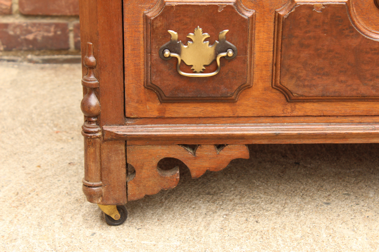 Early 20th Century Walnut and Burl Wash Stand.