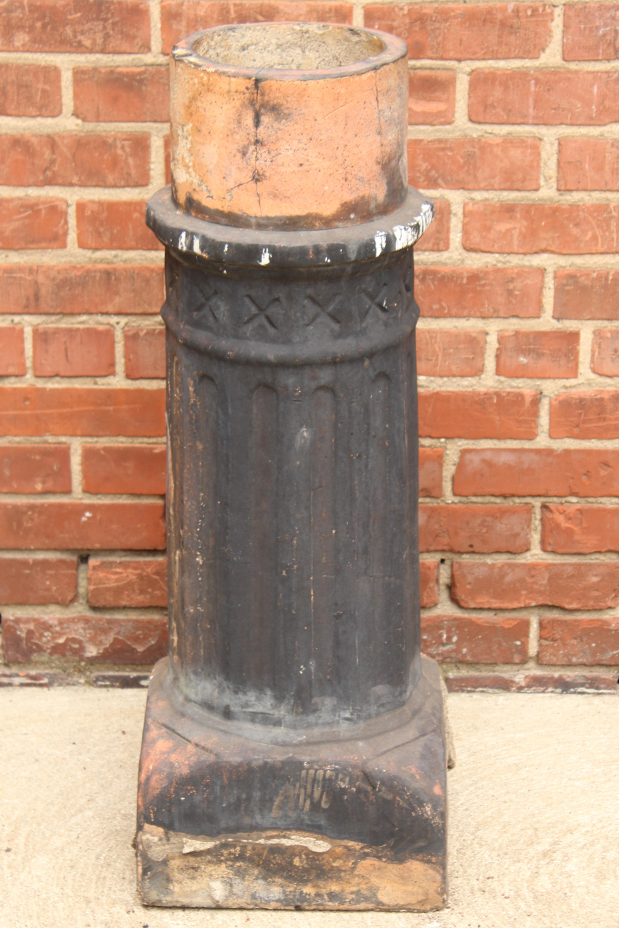19th Century Terra Cotta Chimney Top