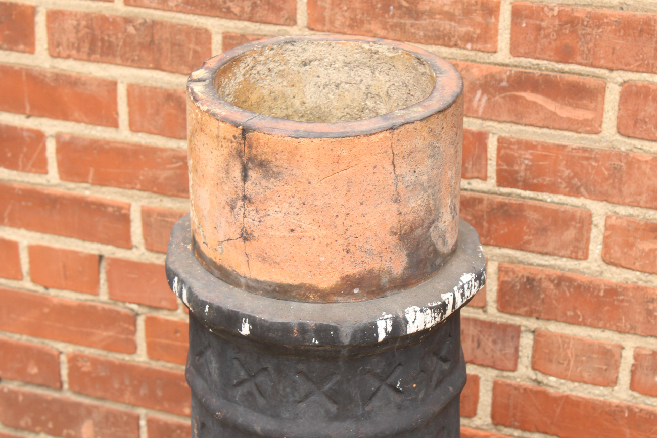 19th Century Terra Cotta Chimney Top
