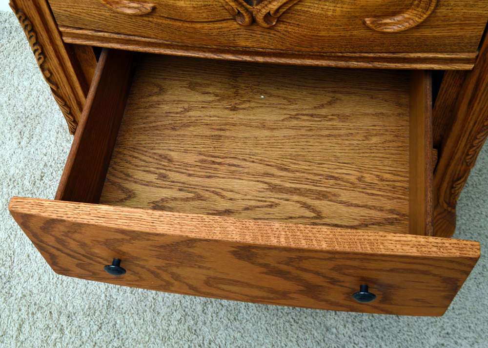 Oak Nightstand by Oakwood Interiors
