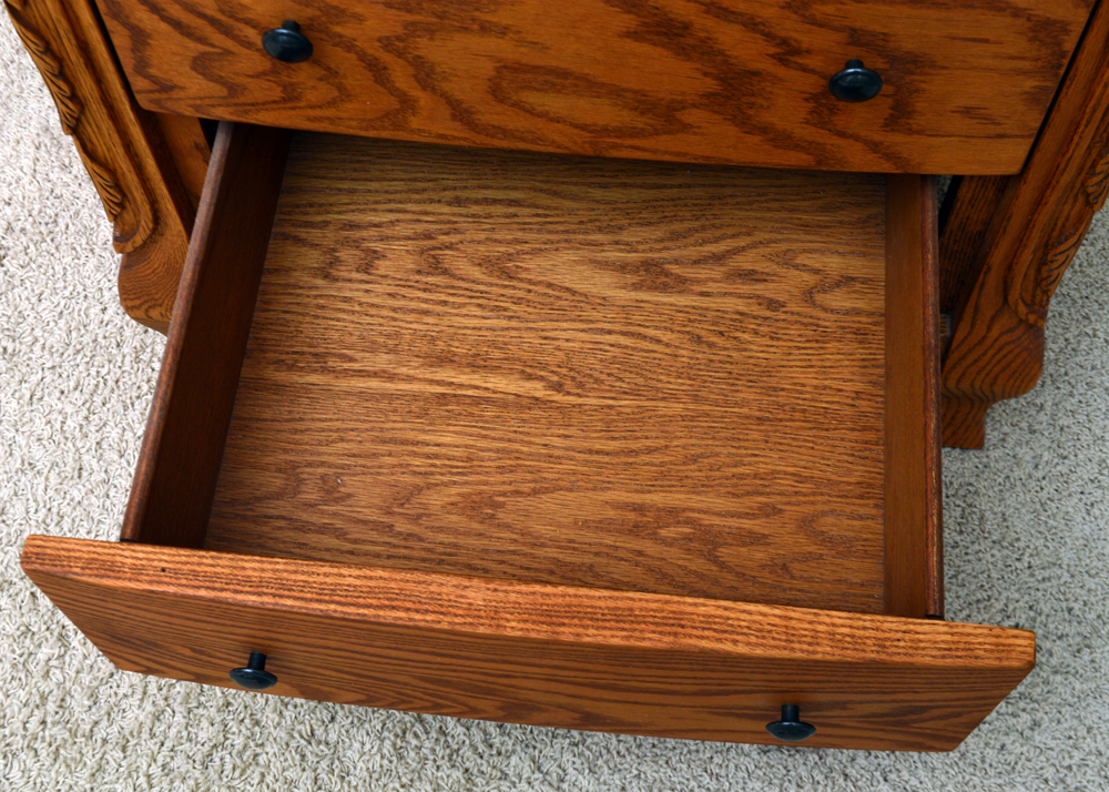 Oak Nightstand by Oakwood Interiors