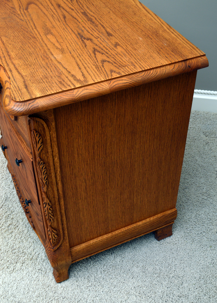 Oak Nightstand by Oakwood Interiors