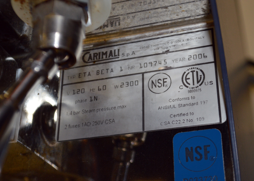 Carimali Brewmatic Espresso Machine