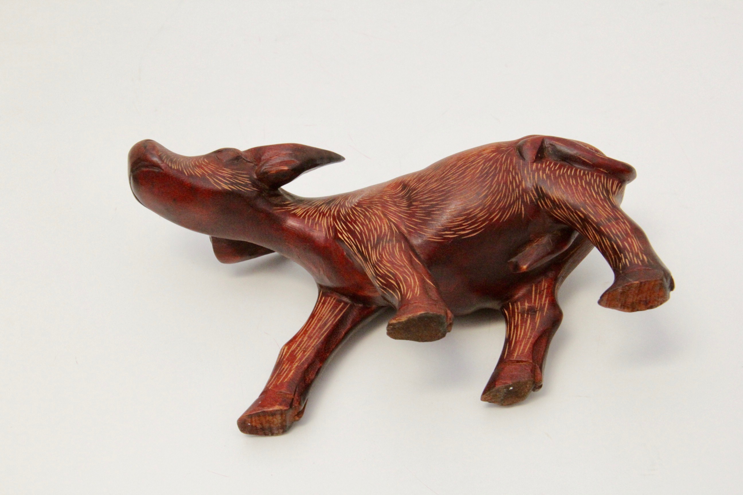 Collection of Vintage Carved Wood Animal Figurines