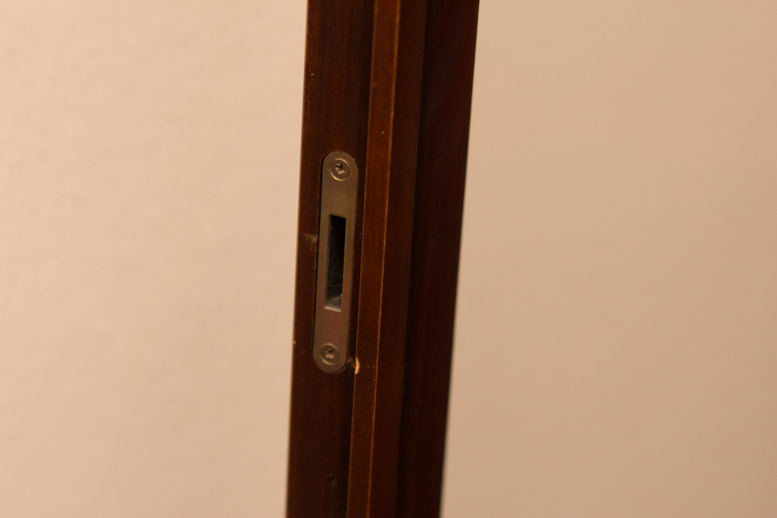 Hepplewhite Style Demilune Corner Cabinet by Drexel