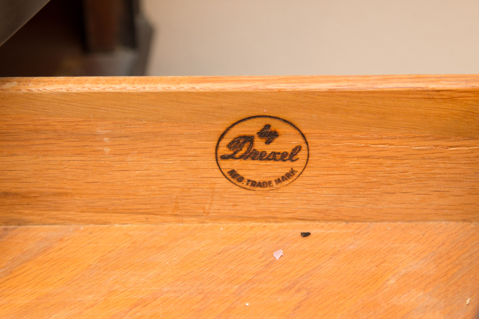 Hepplewhite Style Demilune Corner Cabinet by Drexel