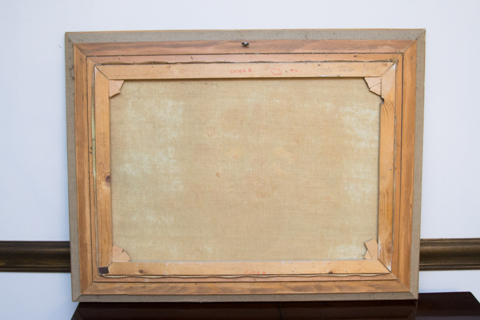 Seiber Framed Floral Still Life Painting on Canvas