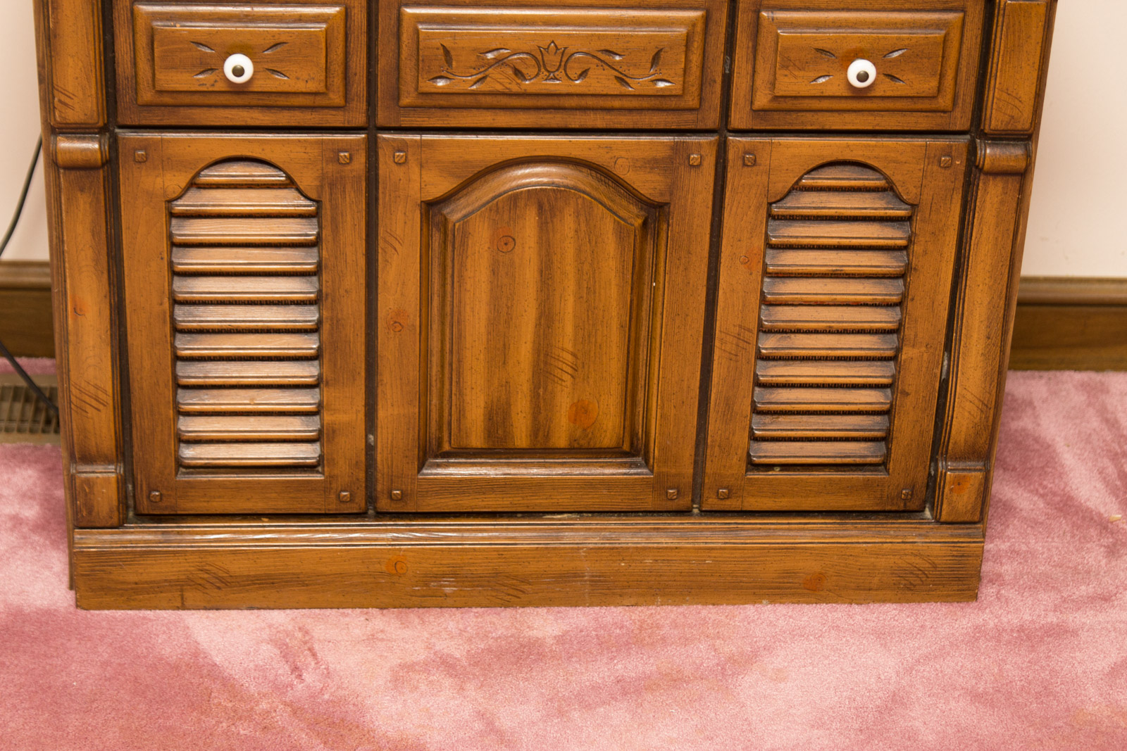 Vintage Record Player and Stereo Console